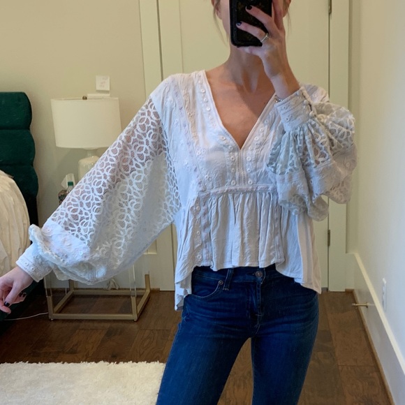 Free People Detailed Blouse - Picture 2 of 6